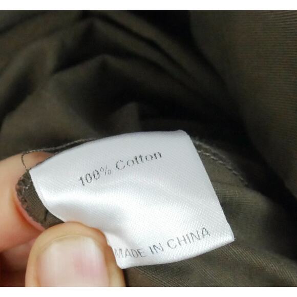 Shades of Grey Small Jumpsuit Utility Coveralls Olive Drab Minimal Modern Cotton - Picture 11 of 11